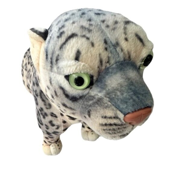 Wild Republic Cuddlekins Jumbo Snow Leopard Plush Stuffed Animal Vintage - Picture 5 of 11